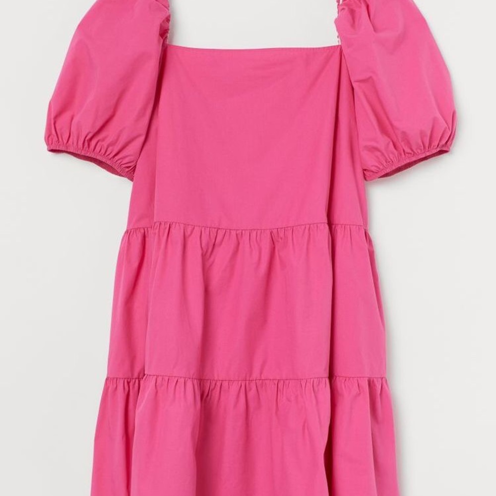Pink baby doll dress